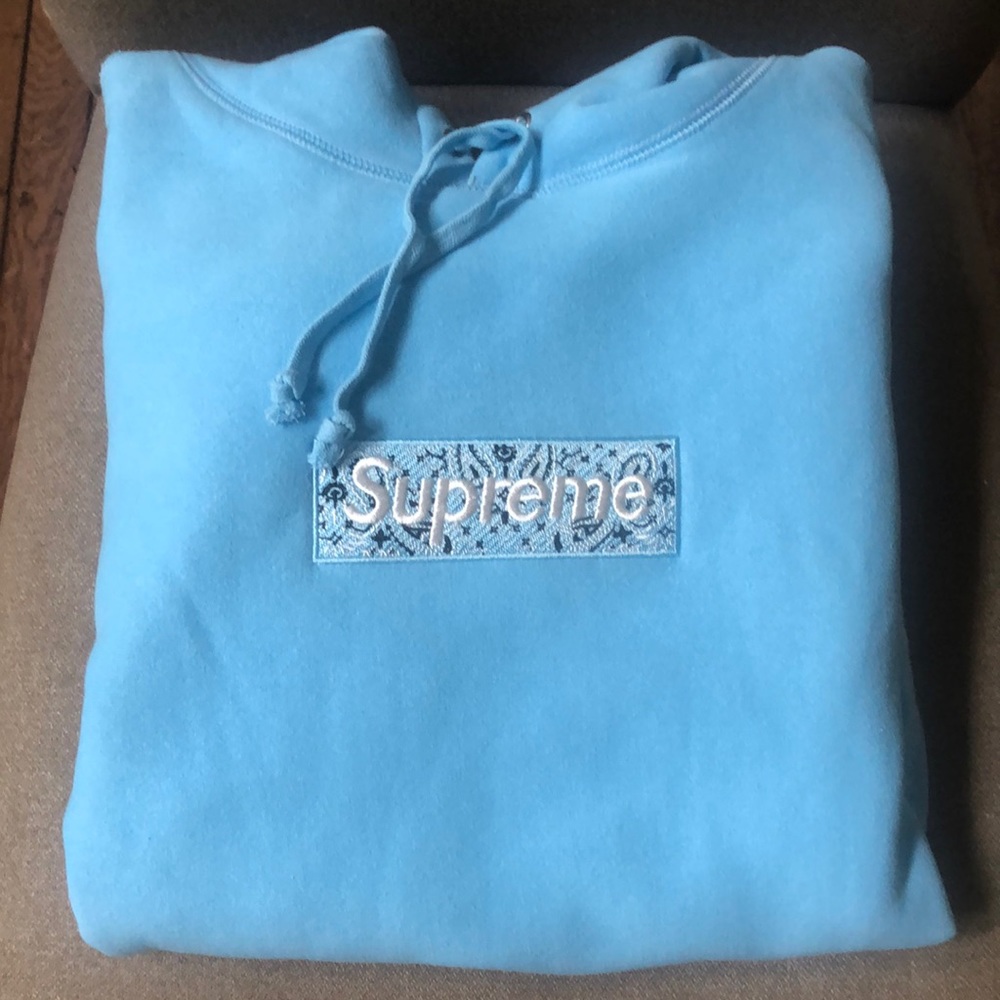 Supreme bandana hoodie box logo